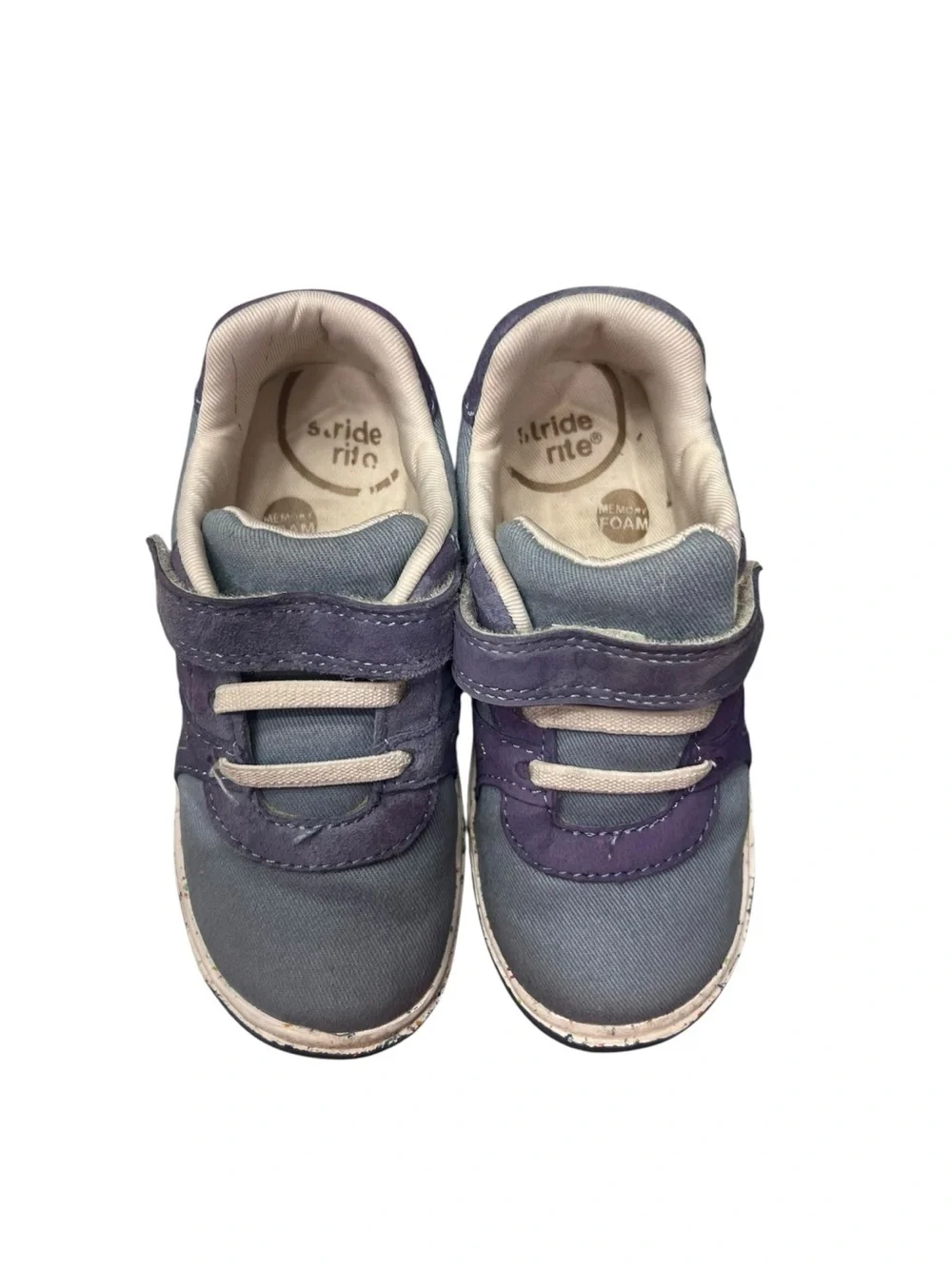 Stride Rite Toddler Size 9M Fern Sneakers Blue Hook & Loop